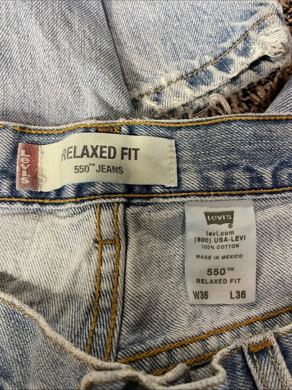 Levi's Light Blue Relaxed Fit Men's Jeans Size 36X36 | GUC